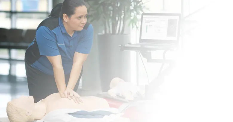 HeartCode Complete voice-assisted simulation kiosk ready for facility installation