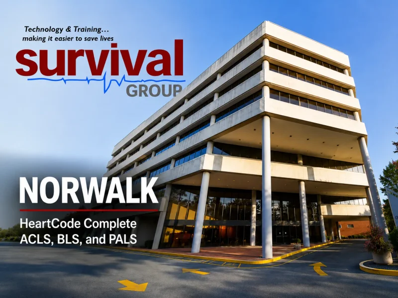 Survival Group Norwalk verification station exterior at 40 Richards Avenue